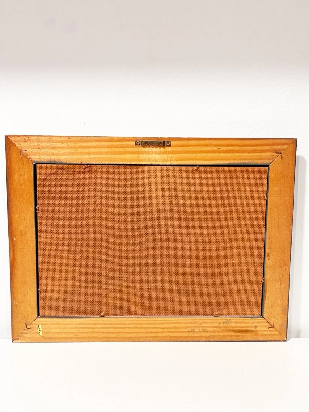 Vintage Country Goose Large 14x10 Cottage Core Wooden Frame 80s Welcome Friends